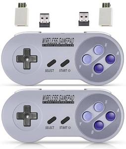 lot 568 image: ZAMPAM Wireless Controller for PC, Gamepad with USB Wireless Receiver Compatible with Windows,iOS,Liunx,Android Device(Does not work with Mini SNES, Super Nintendo) - Retail $36