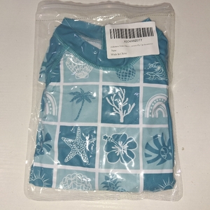 lot 3453 image: uideazone Baby Boys One Piece Swimsuit Long Sleeve UPF 50 Rash Guard Bathing Suit Swimwear with Sun Hat 3-24 Months