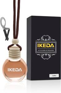 lot 3481 image: Ikeda Car Air Freshener Hanging Car Smell Air Freshener  10ml Hanging Car Perfume  Long Lasting Fragrance  Strong Scents Diffuser for Auto Home (Coffee)
