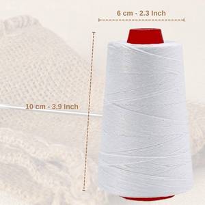 lot 3482 image: 3600 ft Roll Thread Cones for Heavy Duty Bag Sewing Closer - Portable Electric Bag Machines Compatible High Strength Single-Ply Set - Nylon (Sewing Thread and Needle,