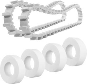 lot 3525 image: Calvana (6-Pack) 9985006-R2 Track & 6101611-R4 Climbing Rings Replacement Parts, Compatible with Maytronics Dolphin Nautilus CC Plus Robotic Pool Cleaners
