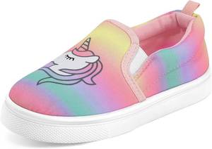 lot 3550 image: K KomForme Toddler Girls Boys Shoes Little Kids Slip on Canvas Sneakers for RunningWalking