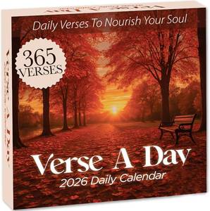 lot 3591 image: 2026 Verse A Day Bible Calendar  365 Christian Verses from the NIV Bible to Inspire Your Daily Devotional, Positive Motivational & Inspirational Daily Verses for Men & Women to Inspire Your Walk With God