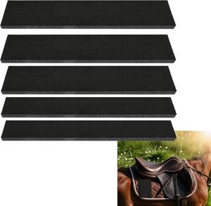 lot 3795 image: 5 Pcs Horse Saddle Pad Shims, 2 Sizes Shock Absorbing Memory Foam Insert for Equine Pressure Relief & Comfort