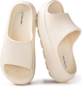 lot 3824 image: Platform Slides for Women and Men  Chunky Thick EVA Sole with Stable Support  Non-Slip for Daily Wear SIZE 3940