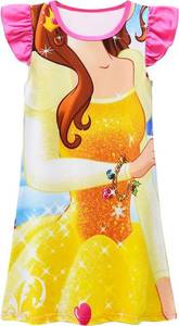 lot 3838 image: Little Girls Princess Pajamas Nightwear Girls Cartoon Printed Nightgown Nightdress(5T,Color 14)