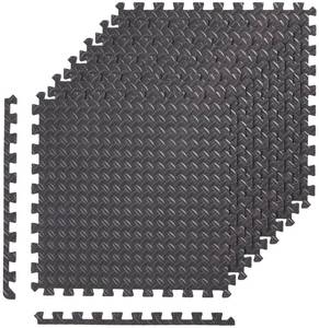 lot 4062 image: Amazon Basics Interlocking Foam Floor Mat Tiles for Home Gym Exercise, 24.7 x 24.7 x .5 Inches, Black - Pack of 6