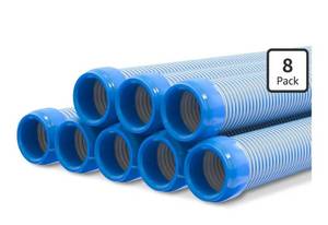 lot 4087 image: Poolvio Pool Vacuum Hose 26 Feet (8 x 40 Inch), 1.5 Inch Cuffs, Compatible with Most Inground Automatic Cleaners