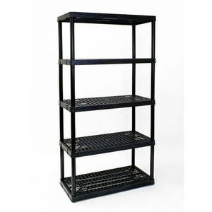 lot 4090 image: Maxit 72 in. H x 36 in. W x 18 in. D Resin Shelving Unit