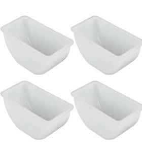 lot 4102 image: 1 Pint Condiment Replacement Insert 5-34 x 3 x 3 Set of 4-Condiment Dispenser Serving Container Garnish Tray Bar Caddy Condiment Server Garnish Holder for Home Work Restaurant 46pcs