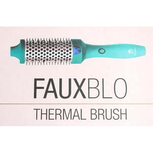 lot 4125 image: Calista FAUXBLO Thermal Brush 1.50  Barrel Blue Snow Cone