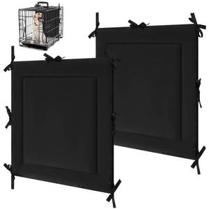 lot 4271 image: Thyle Dog Crate Divider Panel, Black Thick Dog Kennel Divider with Ties, Puppy Accessories for Puppy Training(2 Pcs,28.5 x 27 Inches for 42 Crate)