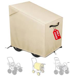 lot 4282 image: Bethshaya Garden Hose Reel Cart Cover,Waterproof, Dustproof and Sun-Proof Protect Your Garden Hose Reel Cart and prolong its Life(28W x36D x 36H)