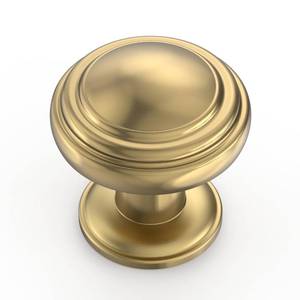 lot 4328 image: Amerdeco 10 Pack Champagne Bronze Cabinet Knobs Single Hole Cabinet Pulls 1 Inch Drawer Knobs for Bathroom Cabinets ZH0086