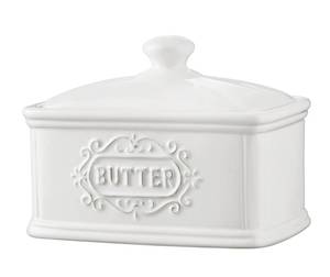 lot 4342 image: TAWCHES Hand-painted Ceramic Butter Dish With Lid - Vintage Farmhouse Decor Butter Keeper Crock for Countertop