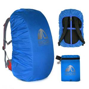 lot 4348 image: Unigear Backpack Rain Cover Waterproof Rating 5000mm Ultraportable and Durable with 2 Anti-Slip Buckle Strap, Integrated Carry Pouch Design (Blue, Meidum)