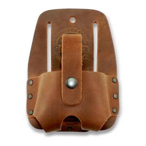 lot 4370 image: Graintex LH2305 Measuring Tape Holder Top Grain Leather, Wide Belt Tunnel Slot