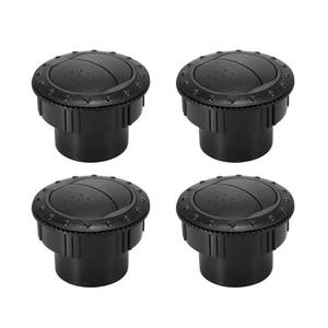 lot 4384 image: X AUTOHAUX 4Pcs Round AC Air Outlet Vent Louvered Dashboard Electroplate Knob for RV Bus Boat Yacht Caravan 60mm