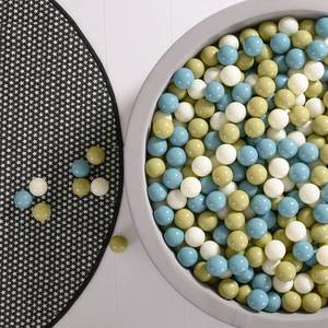 lot 4397 image: GOGOSO Cream Ball Pit Balls 100 Balls, 2.2 Inch Ball Pool Balls for Baby Fun Toys, Different Shaped for Toddler Ball Pit, Boys Girl Kids Birthday, Tent,Slides, Sage Green-Blue Blend