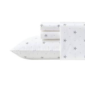 lot 4405 image: Nautica - Queen Sheets, Cotton Percale Bedding Set, Casual Bedding Set (Star Spangled Coastal Navy, Queen)