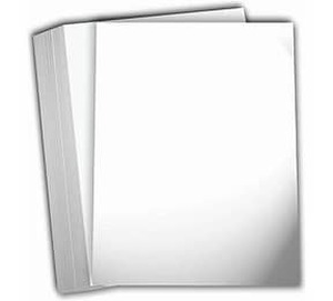 lot 4163 image: Hamilco White Glossy Paper 8.5x11 for Laser Printing 100 lb Text 400 Sheets