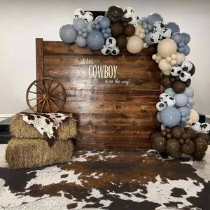 lot 4512 image: Breling 59 x 79 Western Party Decoration Faux Cowhide Rug Western Animal Flannel Cow Print Rug Farmhouse Rustic Home Decor for West Theme Birthday Party Supplies Bedroom Decor(Brown,Elegant Style)