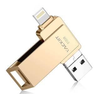 lot 4523 image: MFi Certified 512GB Flash Drives 3.0 High Speed 3ni1 USB Stick External Storage Compatible for iPhonePCiPadAndroidMore Devices for Photos and Videos Transfer St