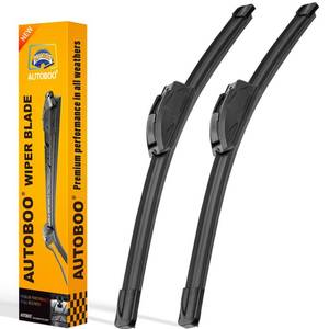 lot 4582 image: AUTOBOO 26 and 16 Windshield Wipers Blades (Pack Of 2),OEM Quality Premium All-Seasons Wiper blades,Stable and Quiet Armor wiper blades