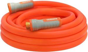 lot 4585 image: YAMATIC Heavy Duty Garden Hose 58 in x 30 ft with Swivel Fitting, Super Flexible Water Hose, All-weather, Lightweight, Burst 600 PSI