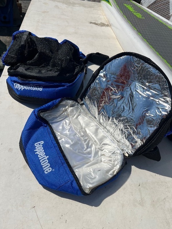 lot 64 image: Bundle of 2 Copperstone Travel Bag Cooler - Great for The Lake Beach Pool - Blue