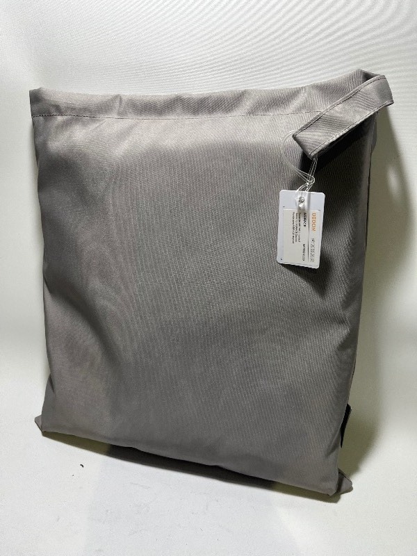 lot 165 image: 40 x 60 High Quality Grey Outdoor Seating Cover - grey w case for storage