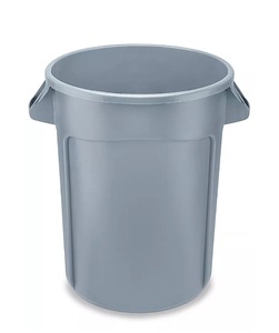 lot 3 image: Don Trash Can - 32 Gallon, Gray