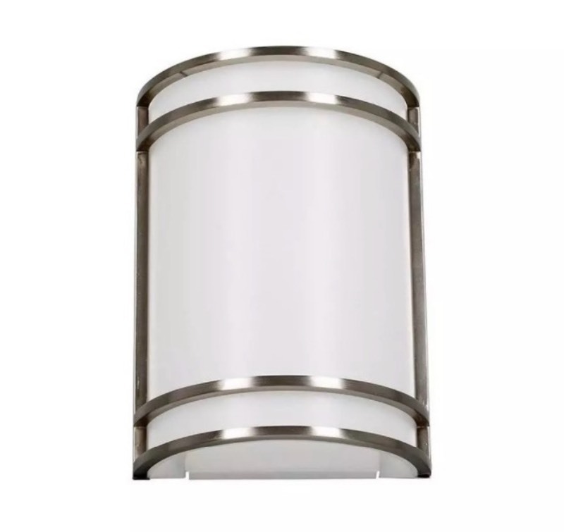 lot 229 image: 2 New Miseno 3000 Kelvin LED Wall Sconce, Brushed Nickel