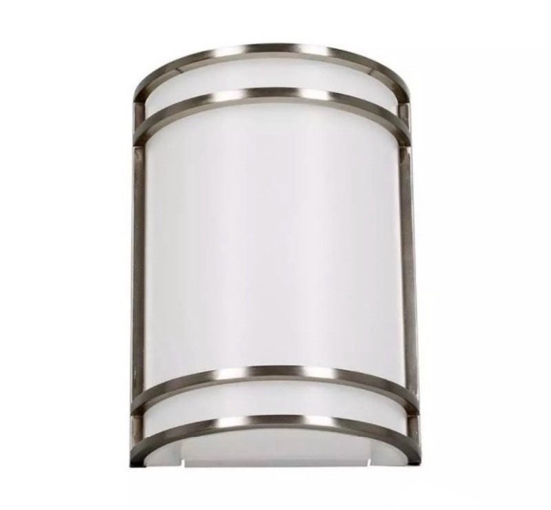 lot 230 image: 2 New Miseno 3000 Kelvin LED Wall Sconce, Brushed Nickel