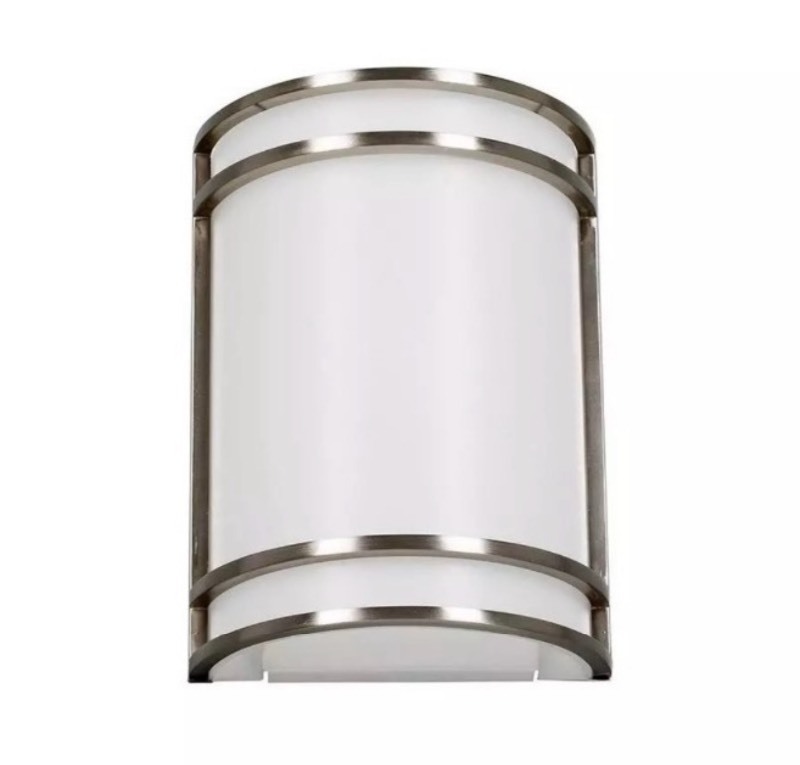 lot 231 image: 2 New Miseno 3000 Kelvin LED Wall Sconce, Brushed Nickel