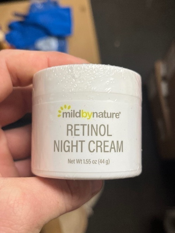 lot 592 image: Bundle of 3 Mild By Nature Retinol Night Cream, 1.55 oz (44 g) per canister