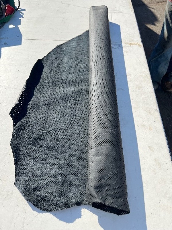 lot 48 image: 24-30 x 5 Perforated Black Quality Upholstery - Great for Car Seats and other Requiring Breathability