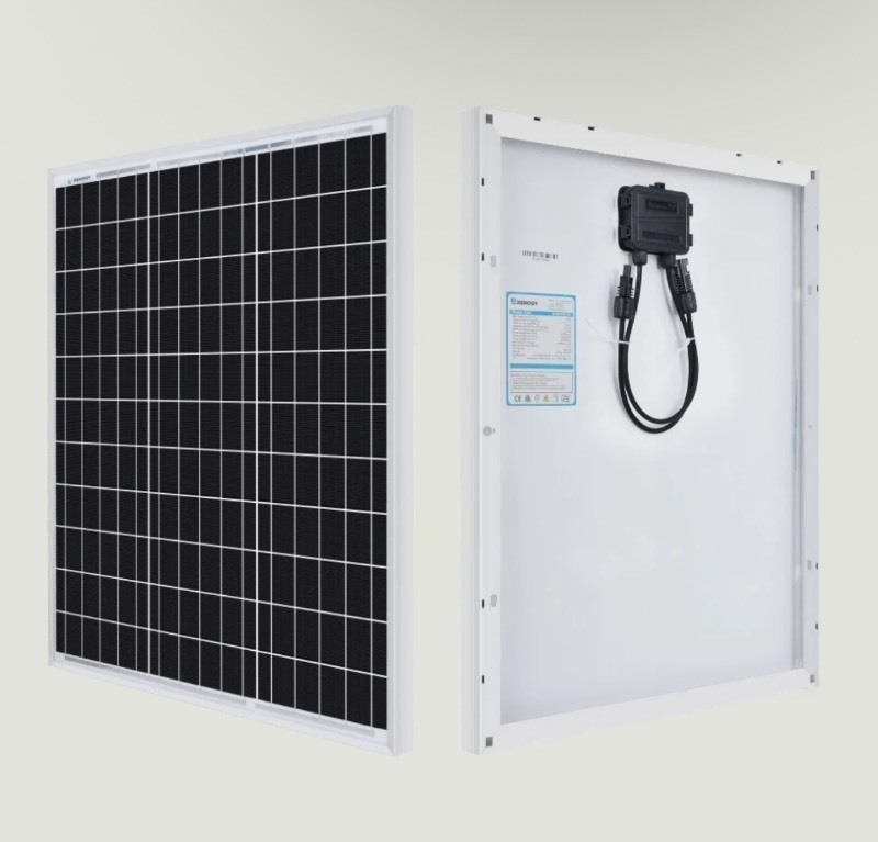 lot 18 image: 50 Watt 12 Volt Monocrystalline Solar Panel 20 x 22 x 1.2