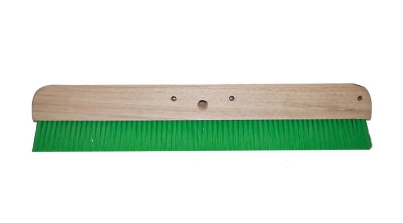 lot 4 image: Magnolia Brush 48 CONCRETE FINISHER GREEN NYLON w 5 Handle Threaded Tip