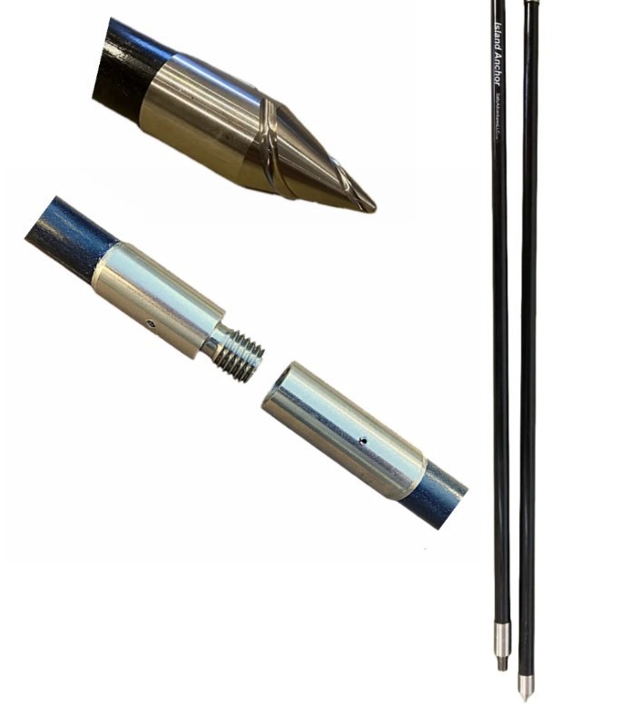 lot 17 image: Island Anchor - 1 x 12 - 2 Piece - Shallow Water Anchor Pole - No Handle & WHITE COLOR