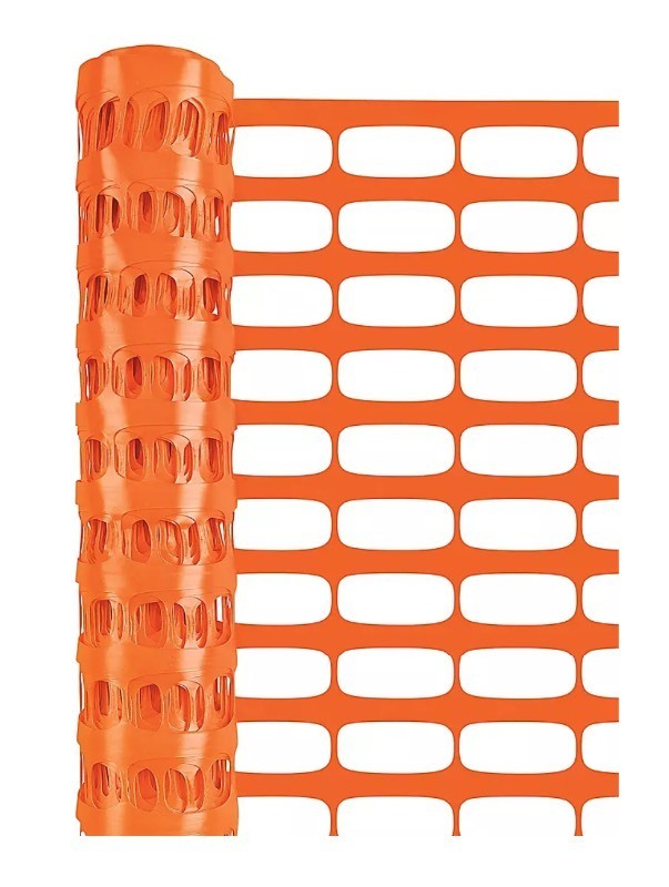 lot 244 image: YardGuard Orange Plastic Fence 48 x 50 - Professional Quality