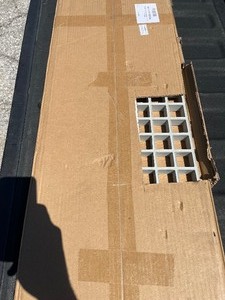 lot 184 image: Fiberalass Molded Grating, 1.5°x1.5 1x4. Gray