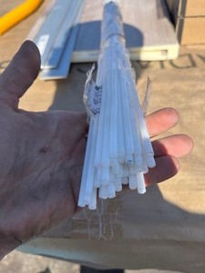 lot 183 image: Acetal Resin Rod, Wear - Resistant Chine, 316 Diameter, 5 Feet - Bundle of  20