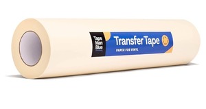lot 94 image: 48 inch x 100 Yard Roll of Vinyl Transfer Tape Paper with Layflat Adhesive. Premium-Grade Application Tape for Vinyl Graphics and Sign Making Retails $180