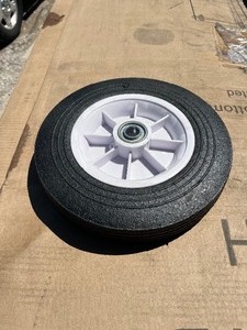 lot 151 image: 10 Rubber No Flat Wheel - Great for Carts, Or Gates