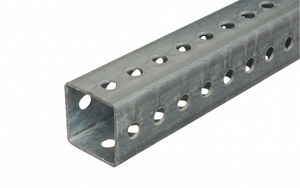 lot 192 image: Professional Quality 1 � x 8 - 12 ga Galvanized Square Post - Great Utility Piece