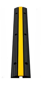 lot 41 image: 1-Channel Rubber Cable Protector Ramps 22046 lbs. Loading Cable Wire Cord Cover Speed Bump
