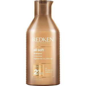 lot 36552 image: Redken All Soft Shampoo - Moisturizes & Hydrates Dry, Brittle Hair, Gently Cleanses and Softens, With Argan Oil, Safe For Color-Treated Hair, 10.1 Fl Oz - Retail $29