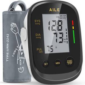 lot 36631 image: Blood Pressure Monitor, Blood Pressure Machine Upper Arm Large Cuff(8.7-16.5), High Automatic Blood Pressure Monitors Cuff for Home Use, Manual Arm Bp Monitor, 2  99 Memory (Black) - Retail $25