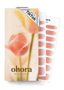 lot 36638 image: Semi Cured Gel Nail Strips (N Apricot Sorbet) - Peach, Matte, Works with Any UVLED Lamps, Salon-Quality, Long Lasting, Easy to Apply & Remove - Includes 2 Prep Pads, Nail File & Wooden Stick - Retail $44